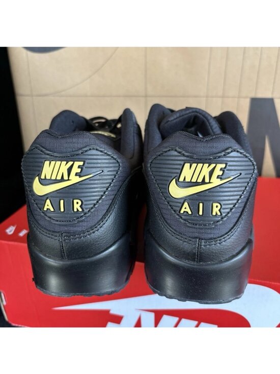 NEW Nike Air Max 90 Black Buff Anthracite Gold IB7680-001 Men\'s Size 12 main image 4